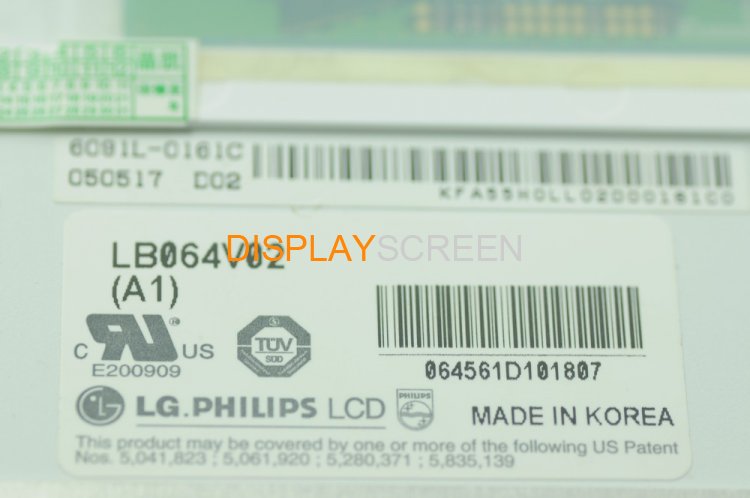 Original 6.4" LG LB064V02-A1 LB064V02 (A1) LCD Panel Display LB064V02-A1 LCD Screen Display