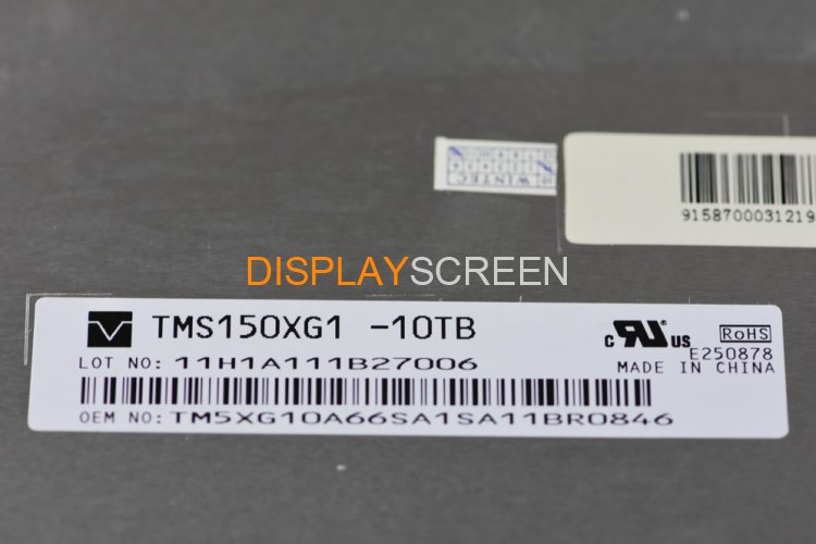 Original TMS150XG1-10TB TIANMA Screen 15" 1024*768 TMS150XG1-10TB Display