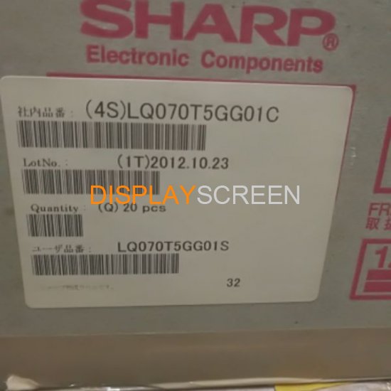 Original LQ070T5GG01C Sharp Screen 7\" 480×234 LQ070T5GG01C Display