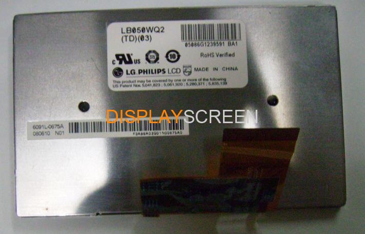 Original LB050WQ2-TD03 LG Screen 5\" 480×272 LB050WQ2-TD03 Display