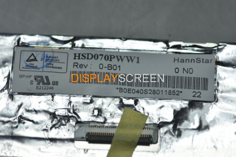Original HSD070PWW1-A00 HannStar Screen 7" 1280×800 HSD070PWW1-A00 Display