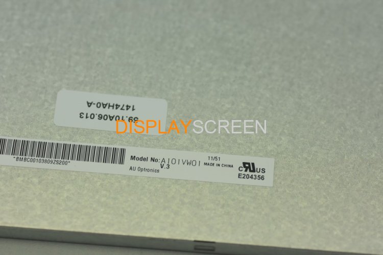 Original A101VW01 V3 AUO Screen 10.1" 800×480 A101VW01 V3 Display