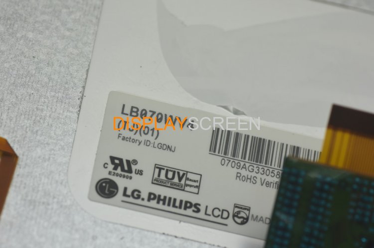 Original LB070WV4-TJ01 LG Screen 7.0" 800×480 LB070WV4-TJ01 Display