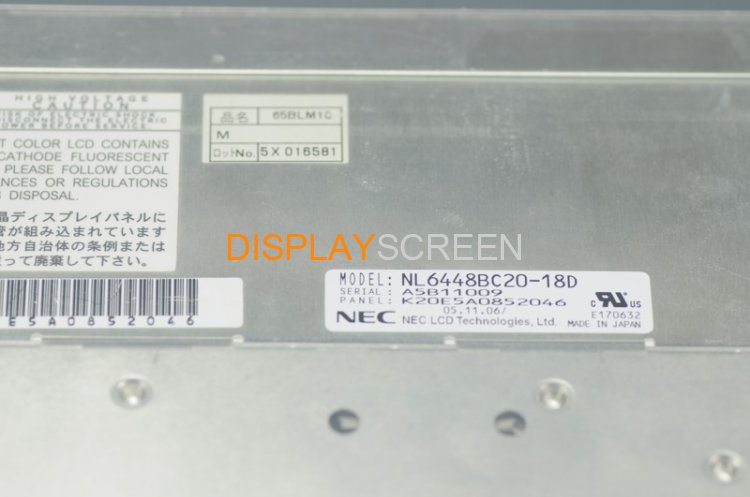 NL6448BC20-18D NEC 640*480 TFT LCD Panel Display NL6448BC20-18D LCD Screen Display