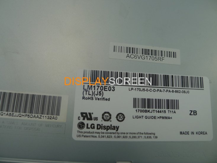 Original LG LM170E03-TLJ5 Screen 17.0" 1280×1024 LM170E03-TLJ5 Display
