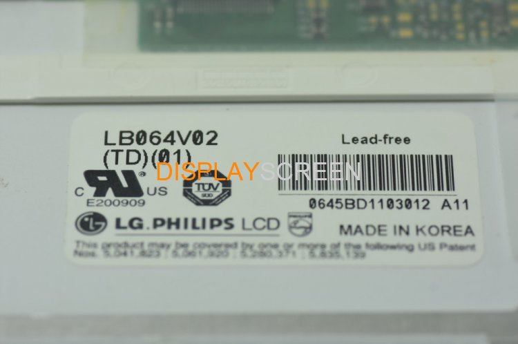 Original LB064V02-TD01 LG Screen 6.4" 640×480 LB064V02-TD01 Display