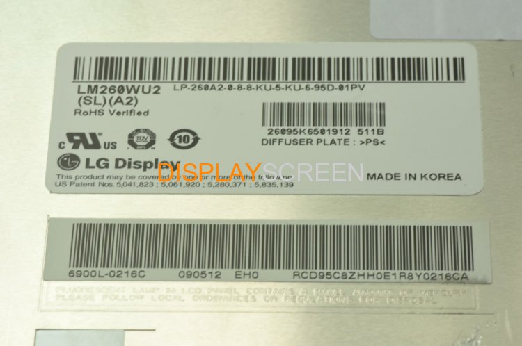 Original LG LM260WU2-SLA2 Screen 25.5" 1920×1200 LM260WU2-SLA2 Display