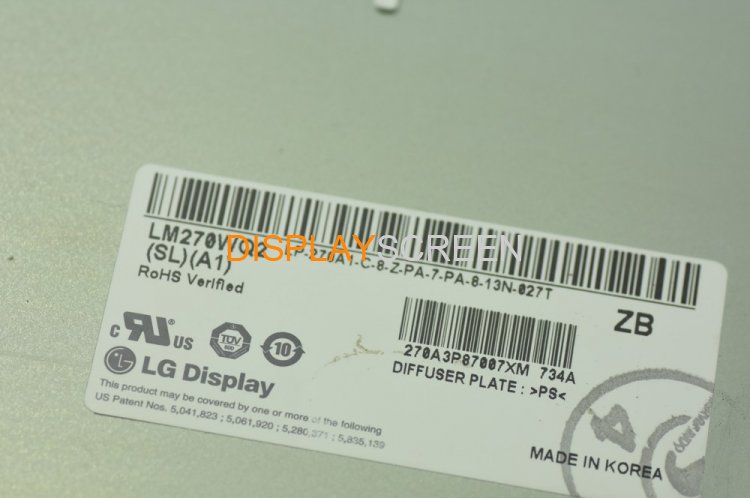 Original LM270WQ2-SLA1 LG Screen 27" 2560×1440 LM270WQ2-SLA1 Display