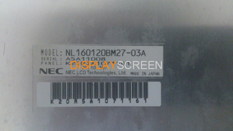 Original NL160120BM27-03A NEC Screen 21.3\" NL160120BM27-03A Display