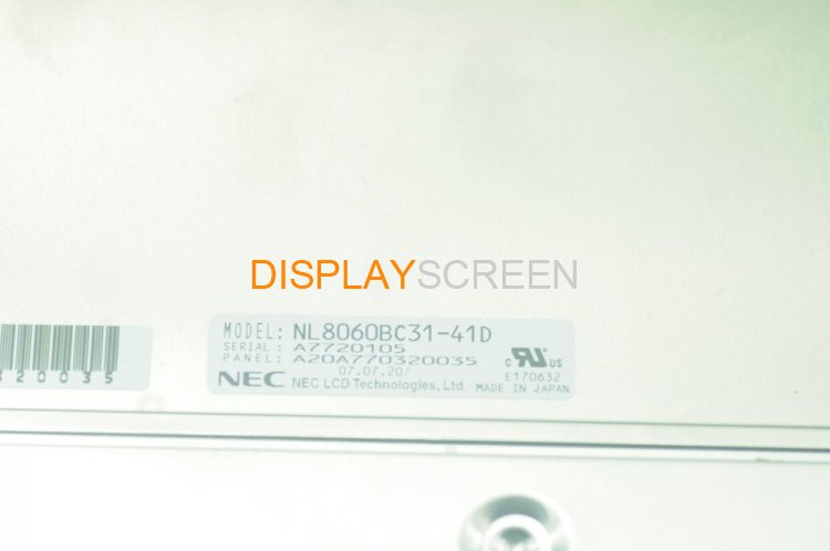 Original NL8060BC31-41D NEC Screen 12.1" 800×600 NL8060BC31-41D Display
