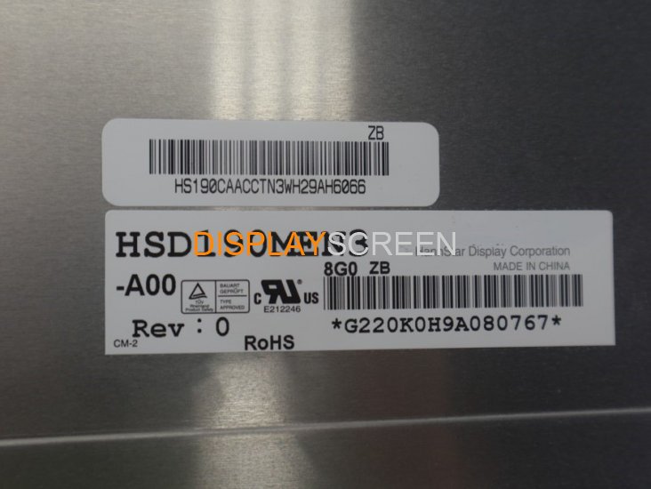 Original HSD190MEN3-A00 HannStar Screen 19.0" 1280*1024 HSD190MEN3-A00 Display