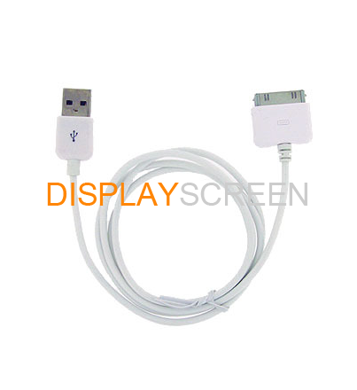 White USB Charger Cable Data Sync 40 inches For iPhone iPod Nano Touch
