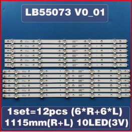 New light bar for Philips 55PUS6503/12 55PUS6412 55PUS7503 55PUS6162 55PUS6262 55PUS6753 55PUS7303 55PUS6703 TPT550U1 LB55073 V1