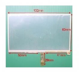 102mm*63mm Touch Screen 4.3 Inch Touch Screen for GPS MP4 MP5 Navigator