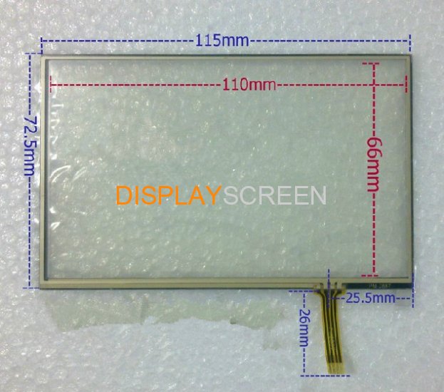 115mm*72.5mm Touch Screen 5 Inch Touch Screen for GPS Navigator