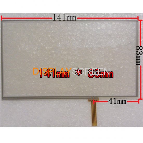 New 6 inch Touch Screen 141*83mm for 6\" GPS Screen MP4 MP5
