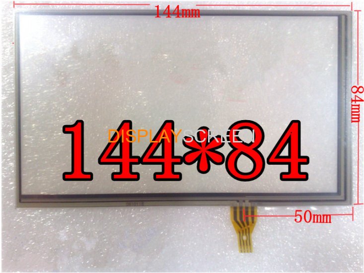 New 6 inch Touch Screen 144*84mm for GPS X8 HD-E800TV LH6000 HD-2012