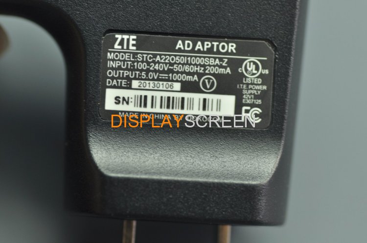 Original 5V 1000mA AC Adapter ZTE 5V 1A USB Wall Chager Power Supply US Plug