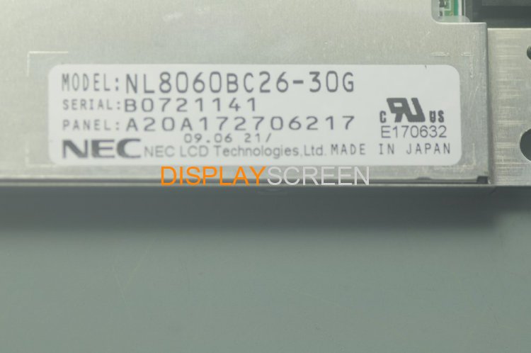 Original NL8060BC26-30G NEC Screen 10.4" 800*600 NL8060BC26-30G Display