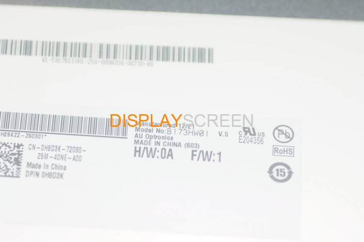 Original B173HW01 V5 AUO Screen 17.3" 1920×1080 B173HW01 V5 Display