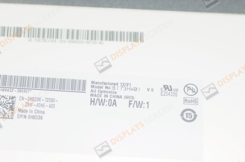 Original B173HW01 V5 AUO Screen 17.3" 1920×1080 B173HW01 V5 Display