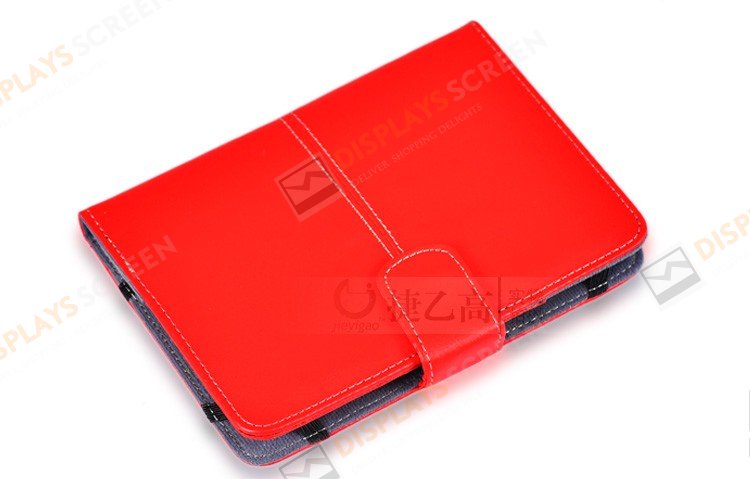 PU Leather Red 7 Inch Folio Case Cover For Google Nexus 7 Asus Tablet