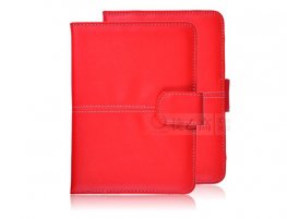 PU Leather Red 7 Inch Folio Case Cover For Google Nexus 7 Asus Tablet