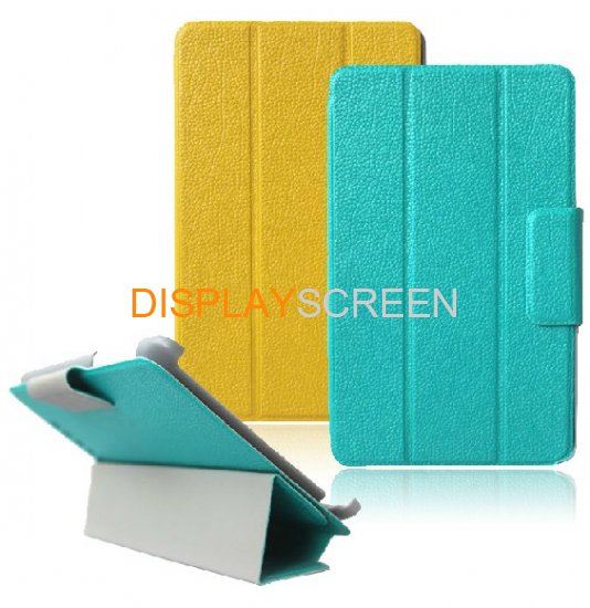 Smart 3 Fold Stand PU Leather Folio Slim Cover Case With Sleep/Wake Function For Google Nexus7 Tablet
