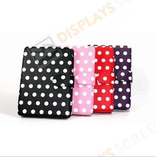 PU Leather Case Cover Fashionable lovely POLKA DOT Pouch For Amazon Kindle Paperwhite/Kindle 4