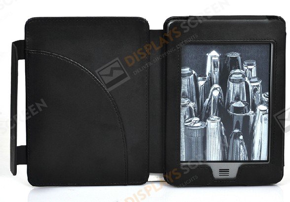 PU Leather Book Style Case Magnetic Clasp For Amazon Kindle Touch Kindle Paperwhite