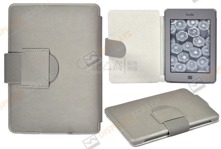 Ultra-thin PU Leather Book style Case Cover For Amazon Kindle Touch Kindle 4/5