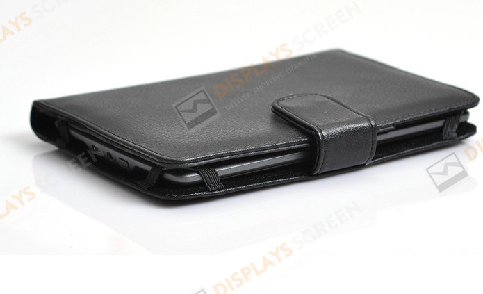 Black Leather Book Style Marware ATLAS Folio Case Cover For Amazon Kindle Touch
