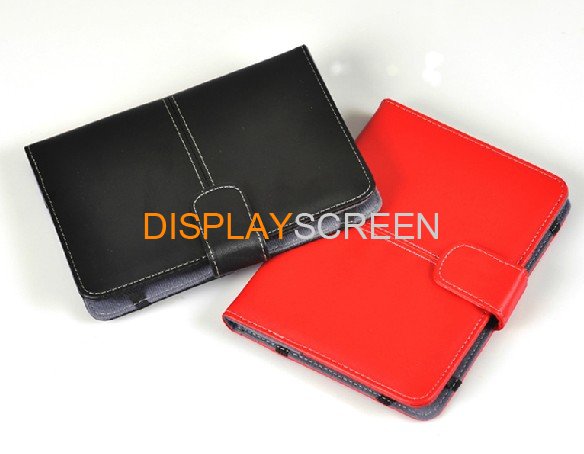 PU Leather Book Style Case Cover With Buckle For Amazon Kindle Touch