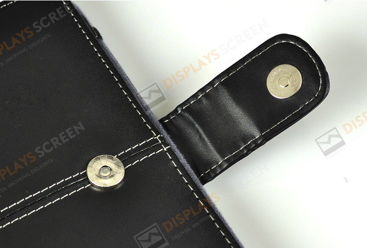 PU Leather Book Style Case Cover With Buckle For Amazon Kindle Touch