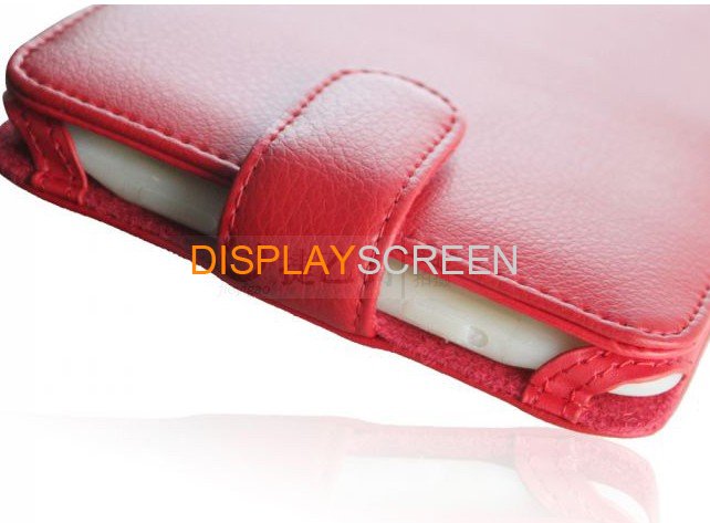 Red PU Leather Book Style Case Cover For Amazon Kindle 3