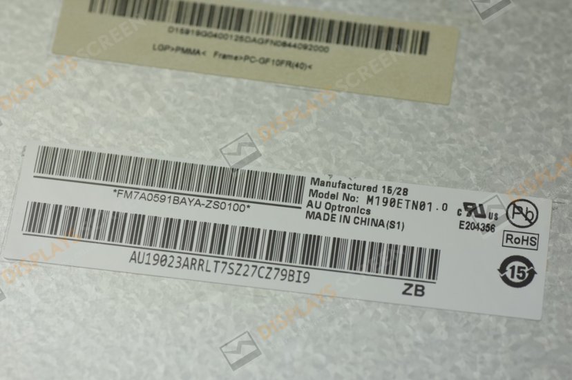 Original M190ETN01.0 AUO Screen 19" 1280*1024 Original M190ETN01.0 AUO Screen 19" 1280*1024 M190ETN01.0 Display