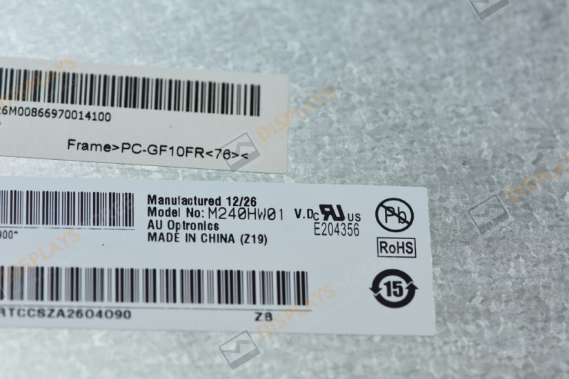 Original M240HW01 V.D AUO Screen 24" 1920*1080 M240HW01 V.D Display
