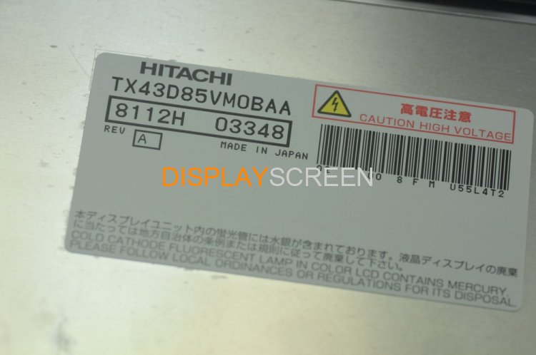 Original TX43D85VM0BAA HITACHI Screen 17" 1280X768 TX43D85VM0BAA Display