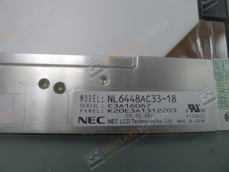 NL6448AC33-18 NEC 10.4" TFT 640*480 LCD Panel Display NL6448AC33-18B LCD Screen Display
