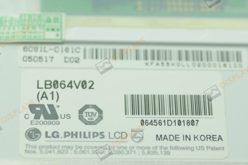 Original 6.4" LG LB064V02-A1 LB064V02 (A1) LCD Panel Display LB064V02-A1 LCD Screen Display