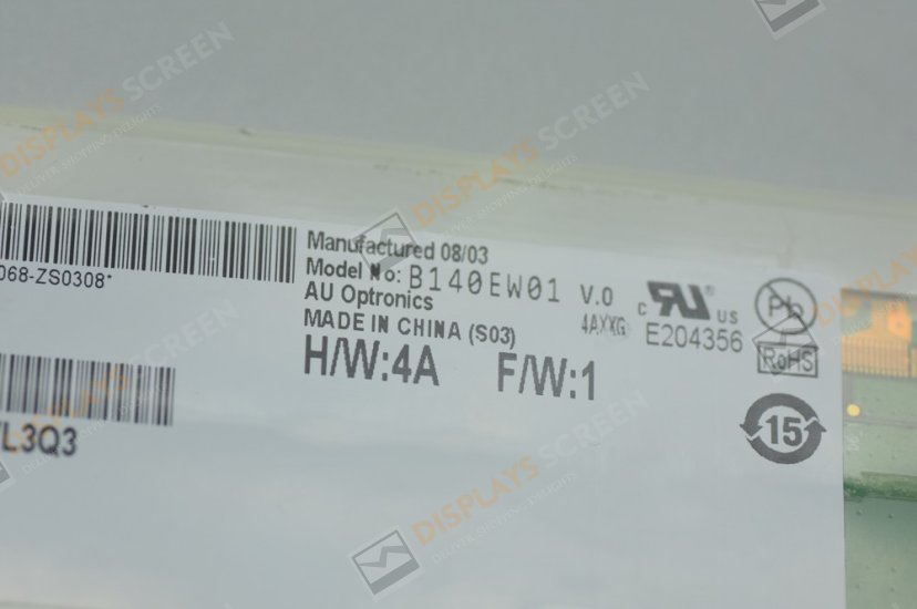 Original B140EW01 AUO Screen 14" 1280*768 B140EW01 Display