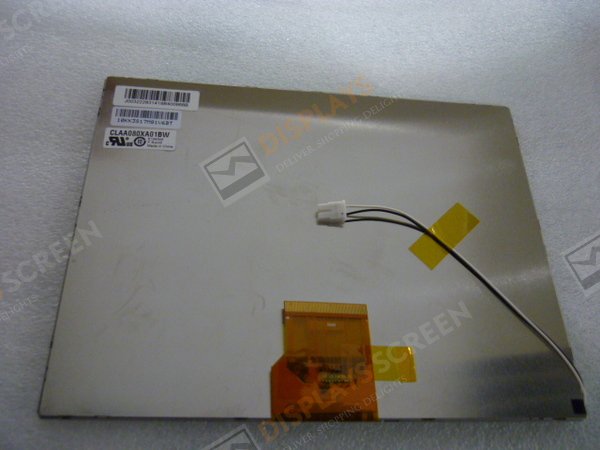 Original CLAA080XA01BW CPT Screen 8.0\" 1024×768 CLAA080XA01BW Display