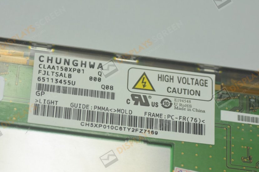 Original CLAA150XP01Q CPT Screen 15.0" 1024×768 CLAA150XP01Q Display