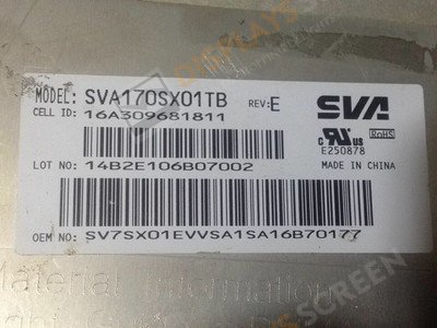 Original SVA170SX01TB SVA-NEC Screen 17\" 1280*1024 SVA170SX01TB Display