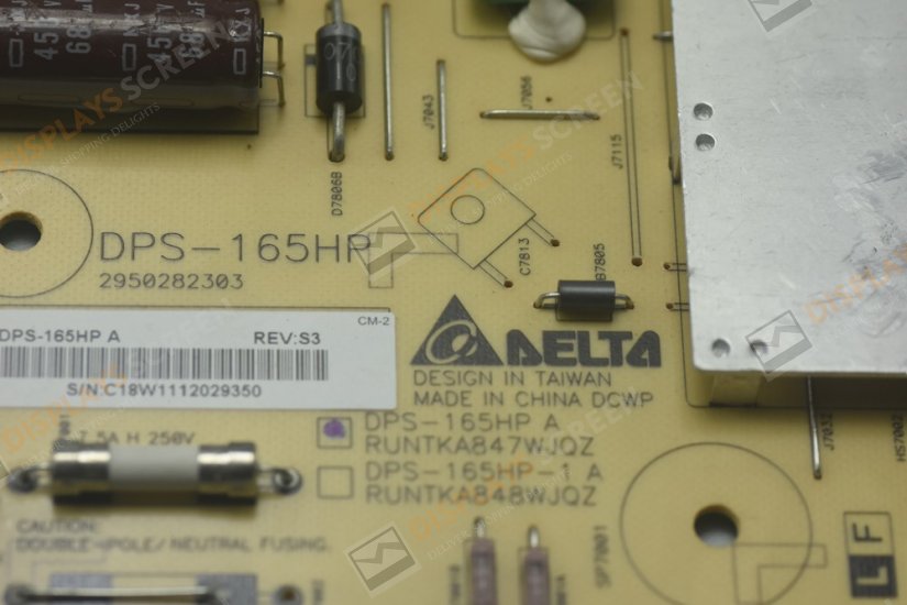 Original RUNTKA847WJQZ Sharp DPS-165HP A Power Board