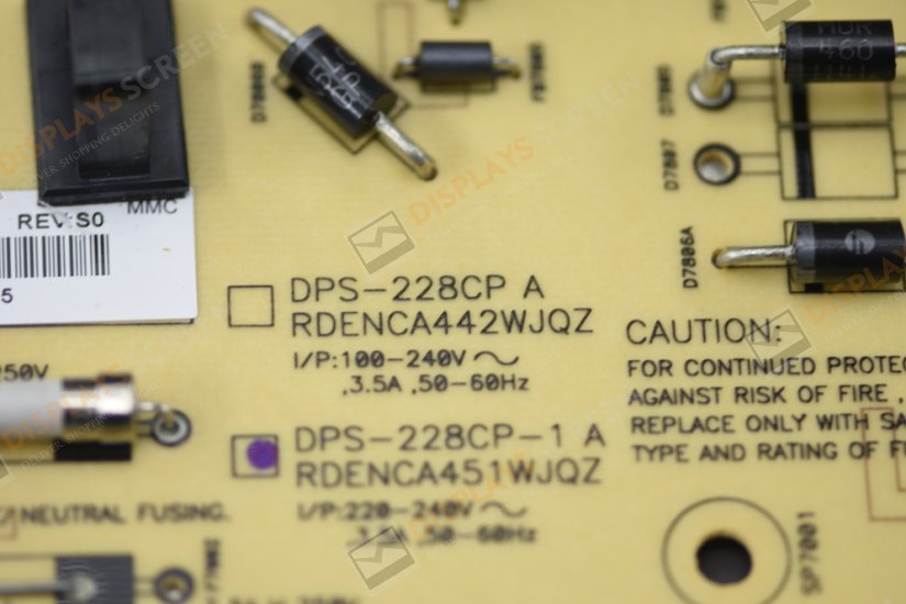 Original RDENCA442WJQZ Sharp DPS-228CP Power Board