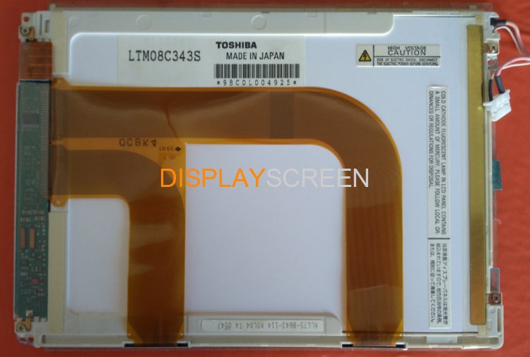Original LTM08C343S Toshiba Screen 8.4\"800×600 LTM08C343S Display