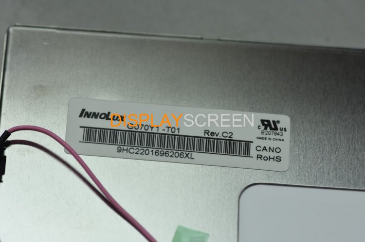 Original G070Y1-T01 Innolux Screen 7" 800×480 G070Y1-T01 Display