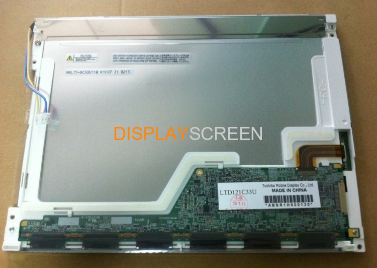 Original LTD121C33U Toshiba Screen 12.1\" 800×600 LTD121C33U Display