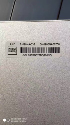 Original ZJ090NA-03B Innolux Screen 9.0" 800*480 ZJ090NA-03B Display
